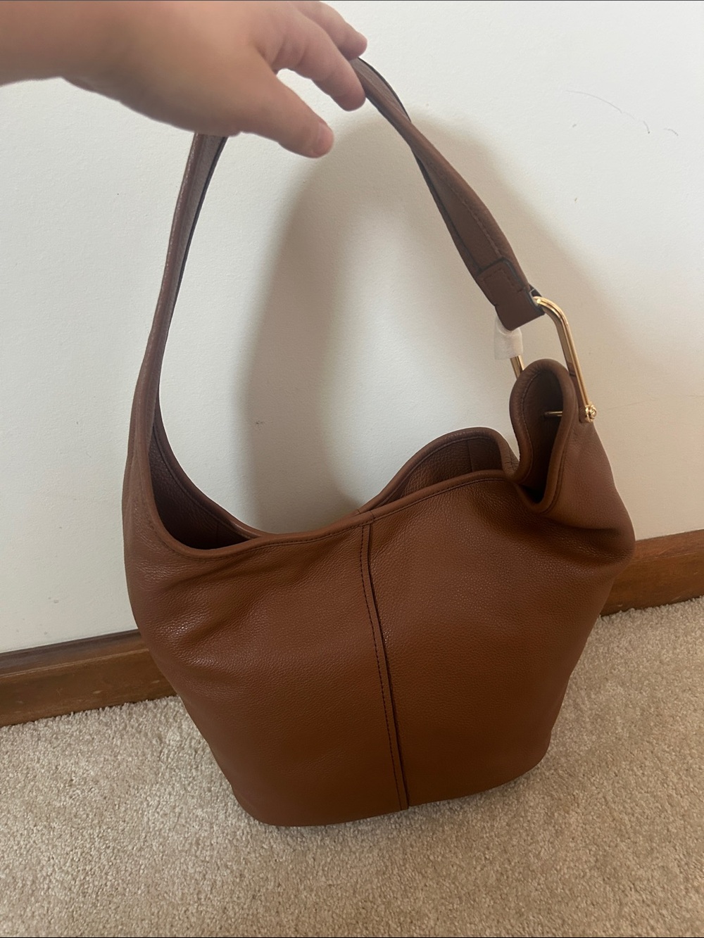 Michael Kors Brown Leather Hobo Bag - Classic Shoulder Tote